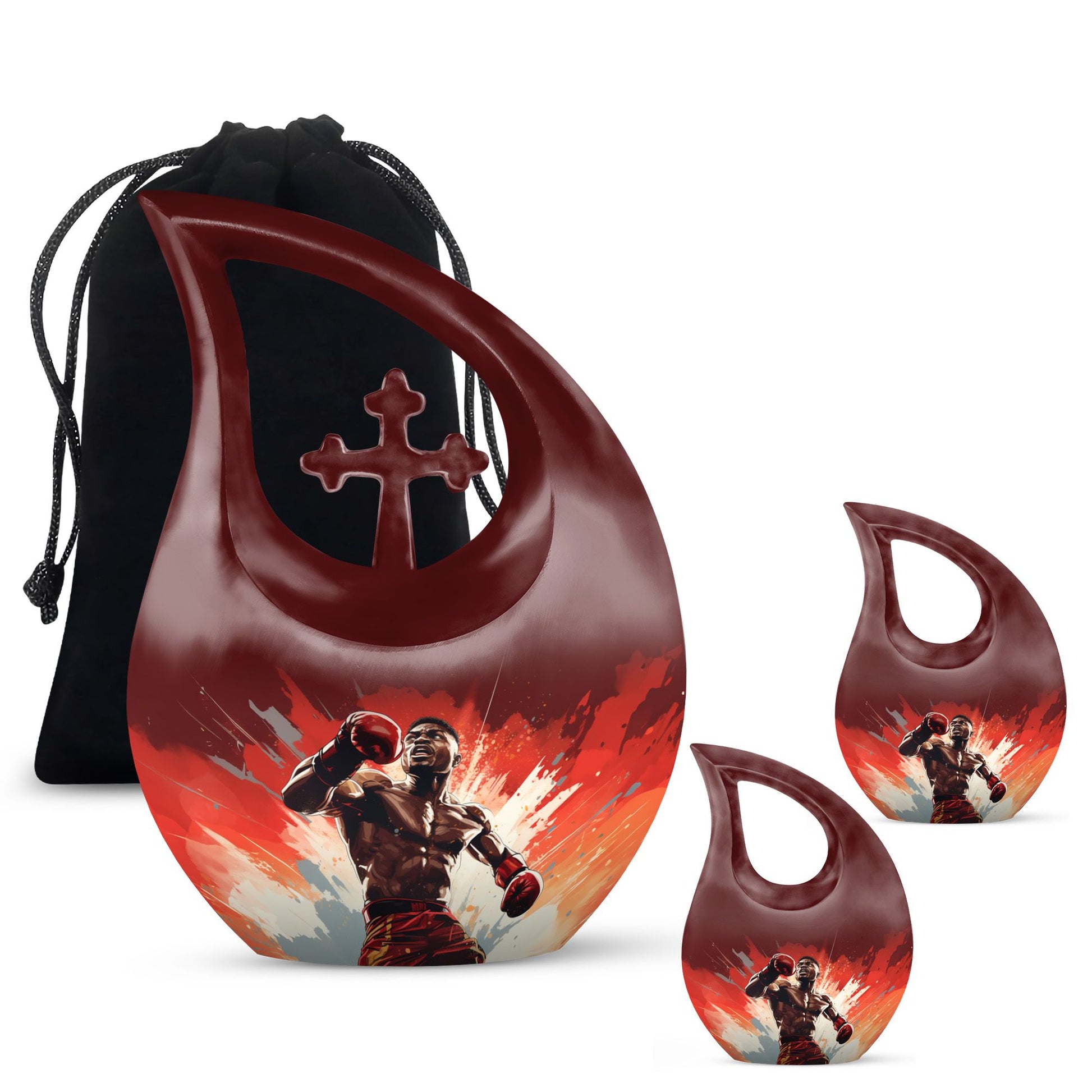 10-inch Boxing-themed Keepsake Urn