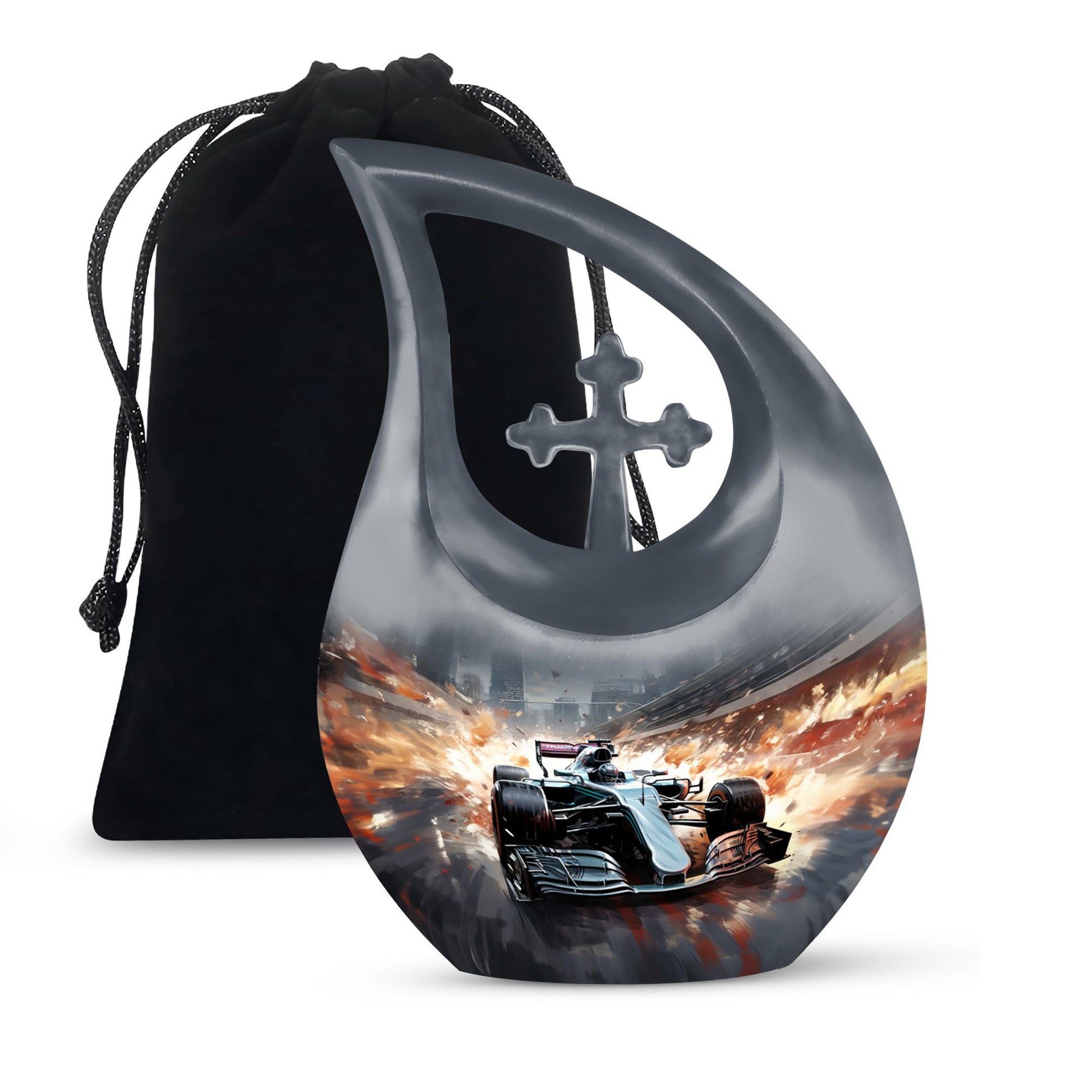 Car Race theme Cremation Urn