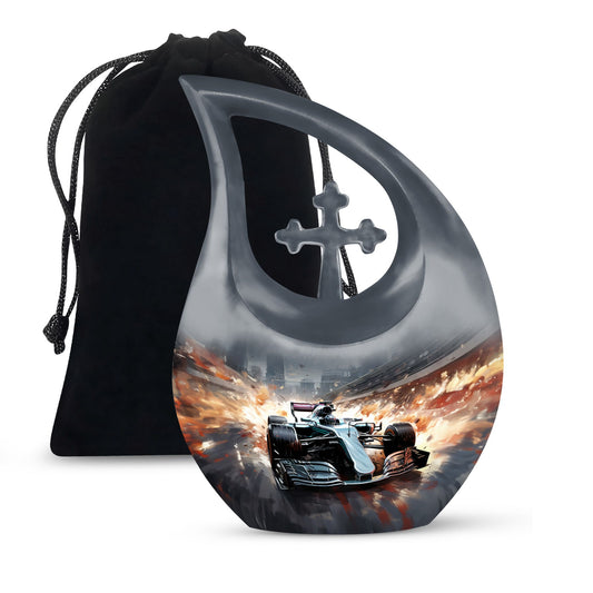Car Race theme Cremation Urn