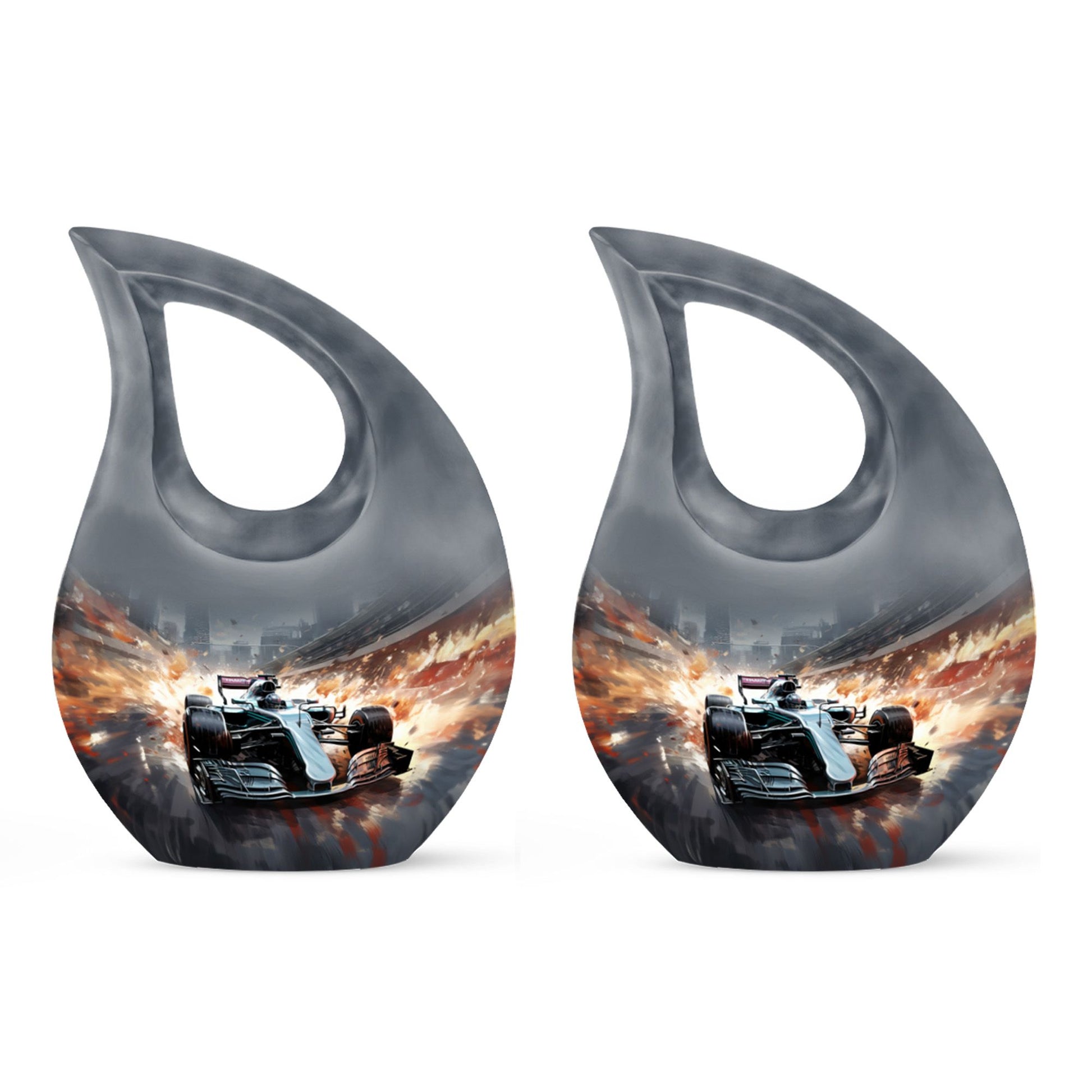 Car Race theme Cremation Urn