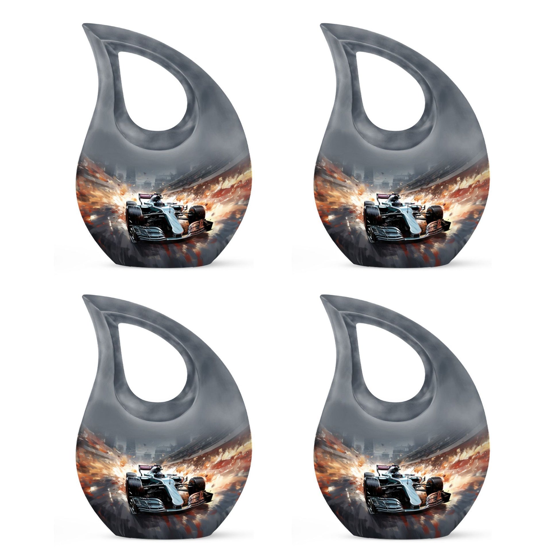 Car Race theme Cremation Urn