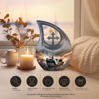 Car Race theme Cremation Urn