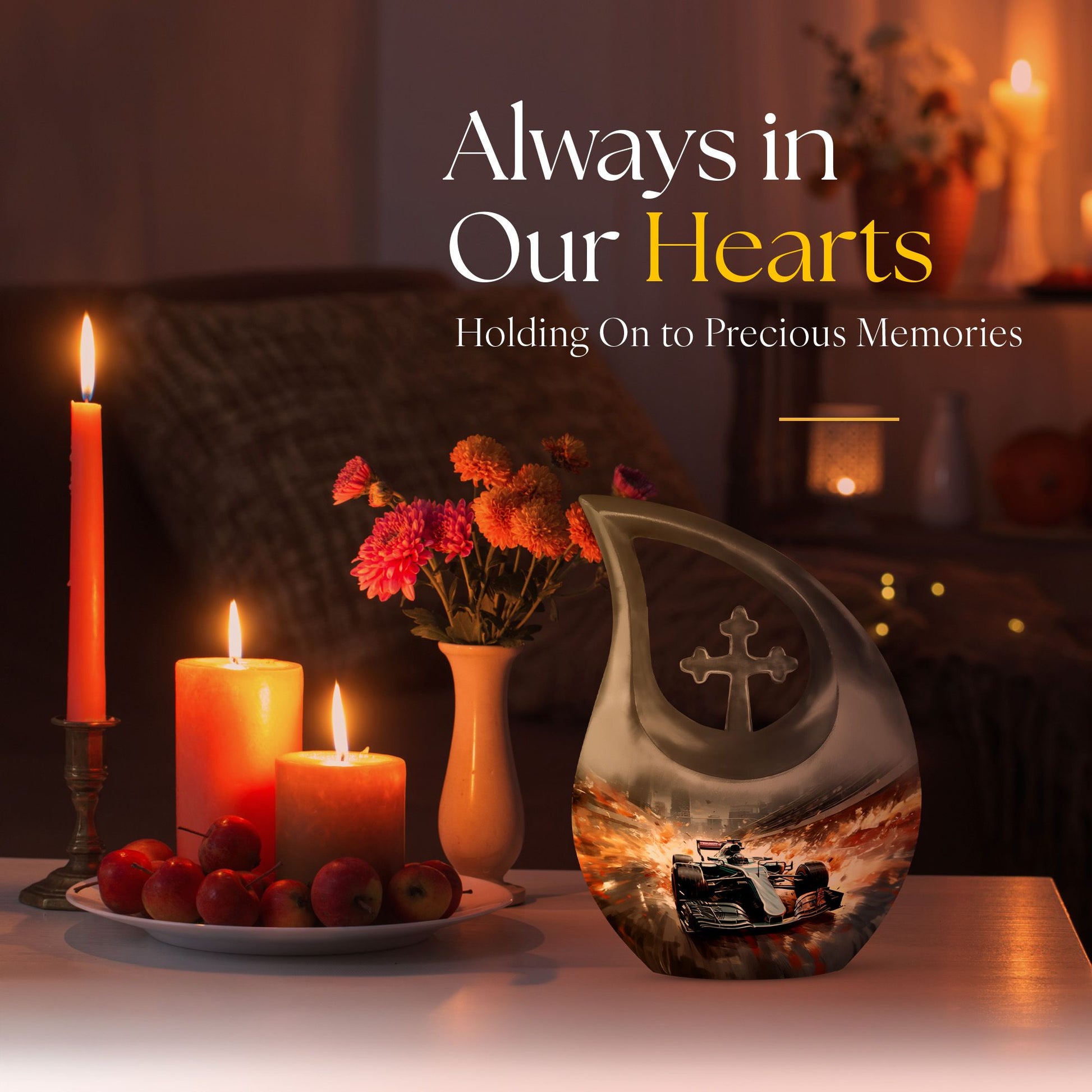 Car Race theme Cremation Urn