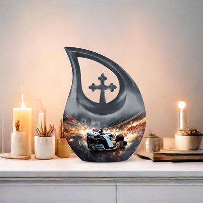 Car Race theme Cremation Urn