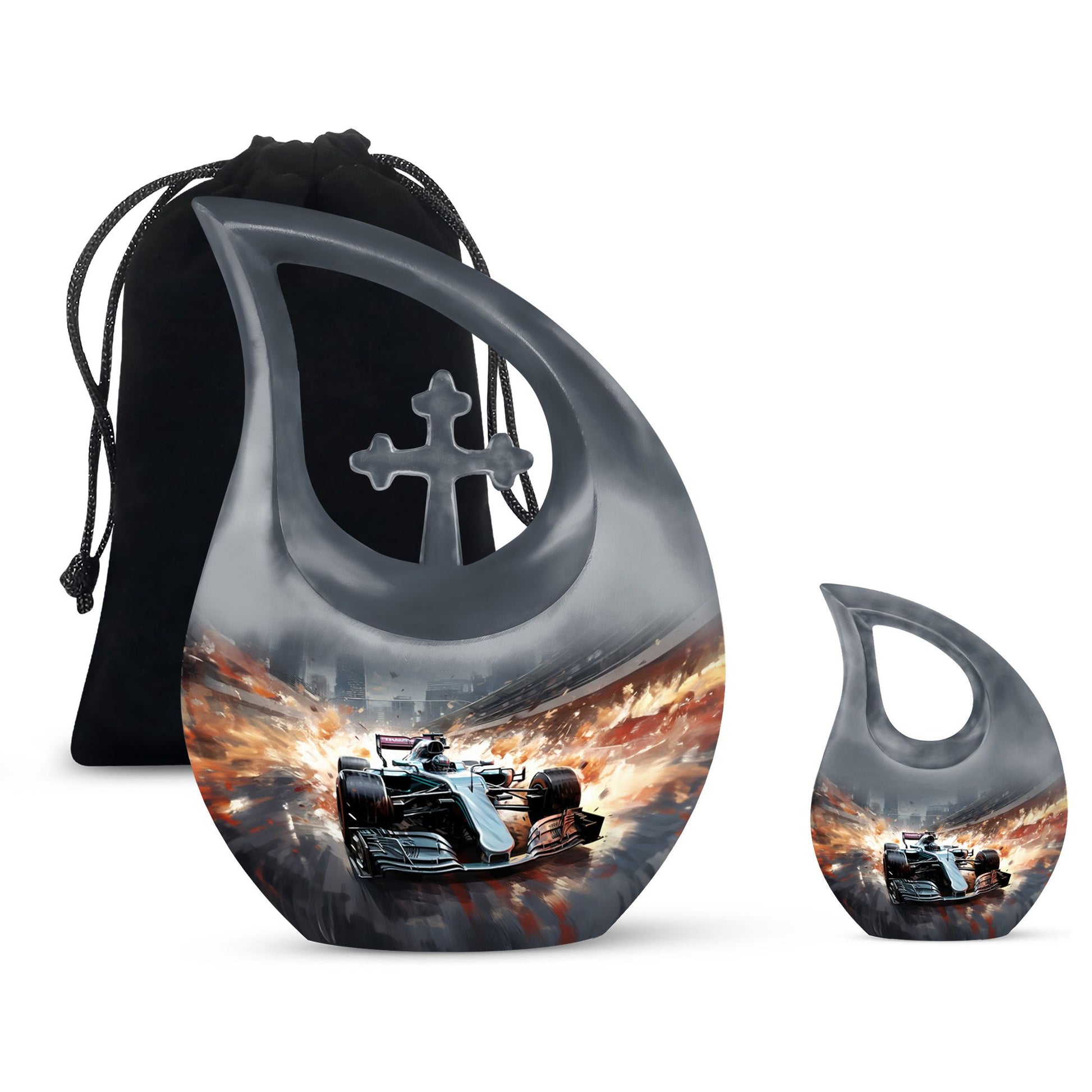 Car Race theme Cremation Urn