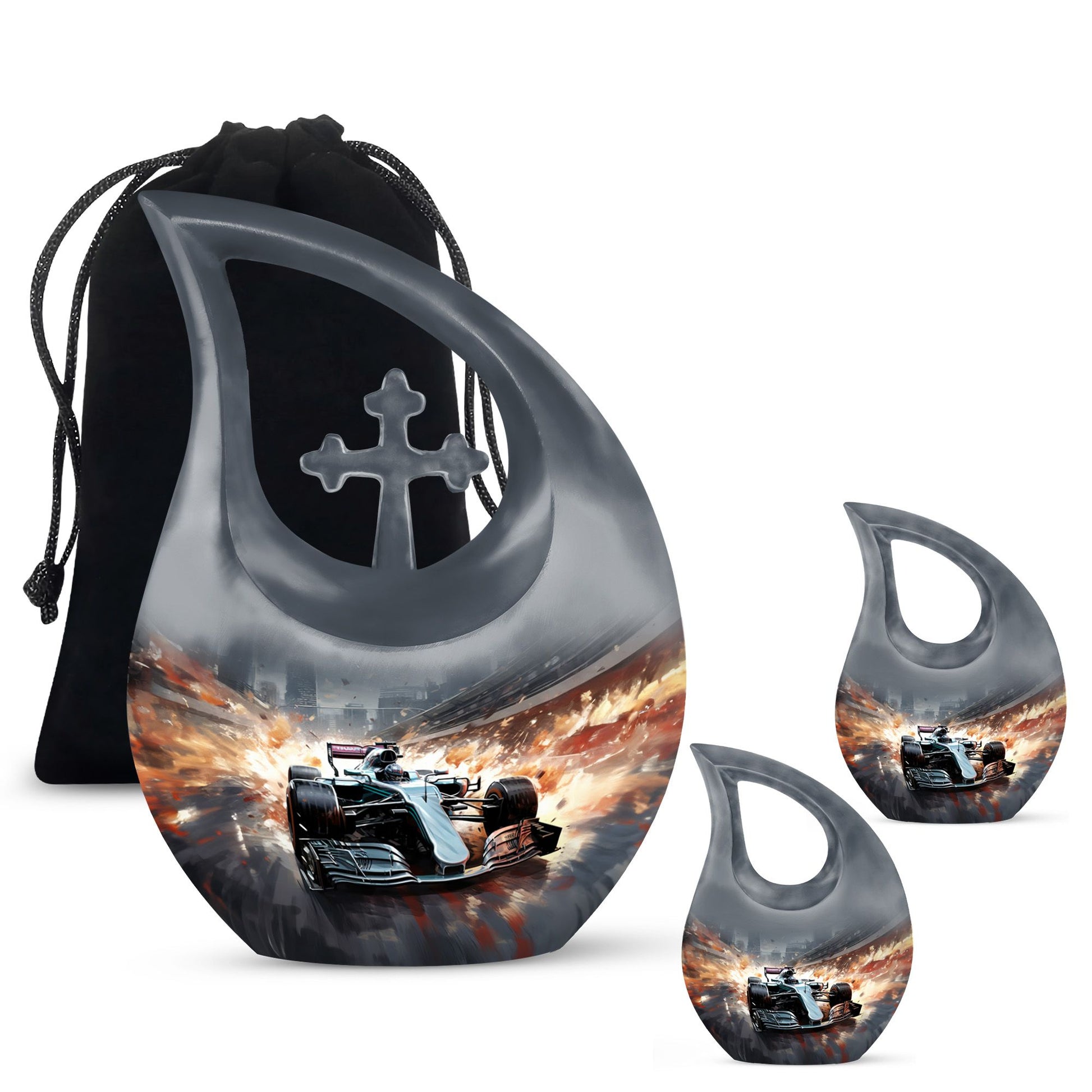 Car Race theme Cremation Urn