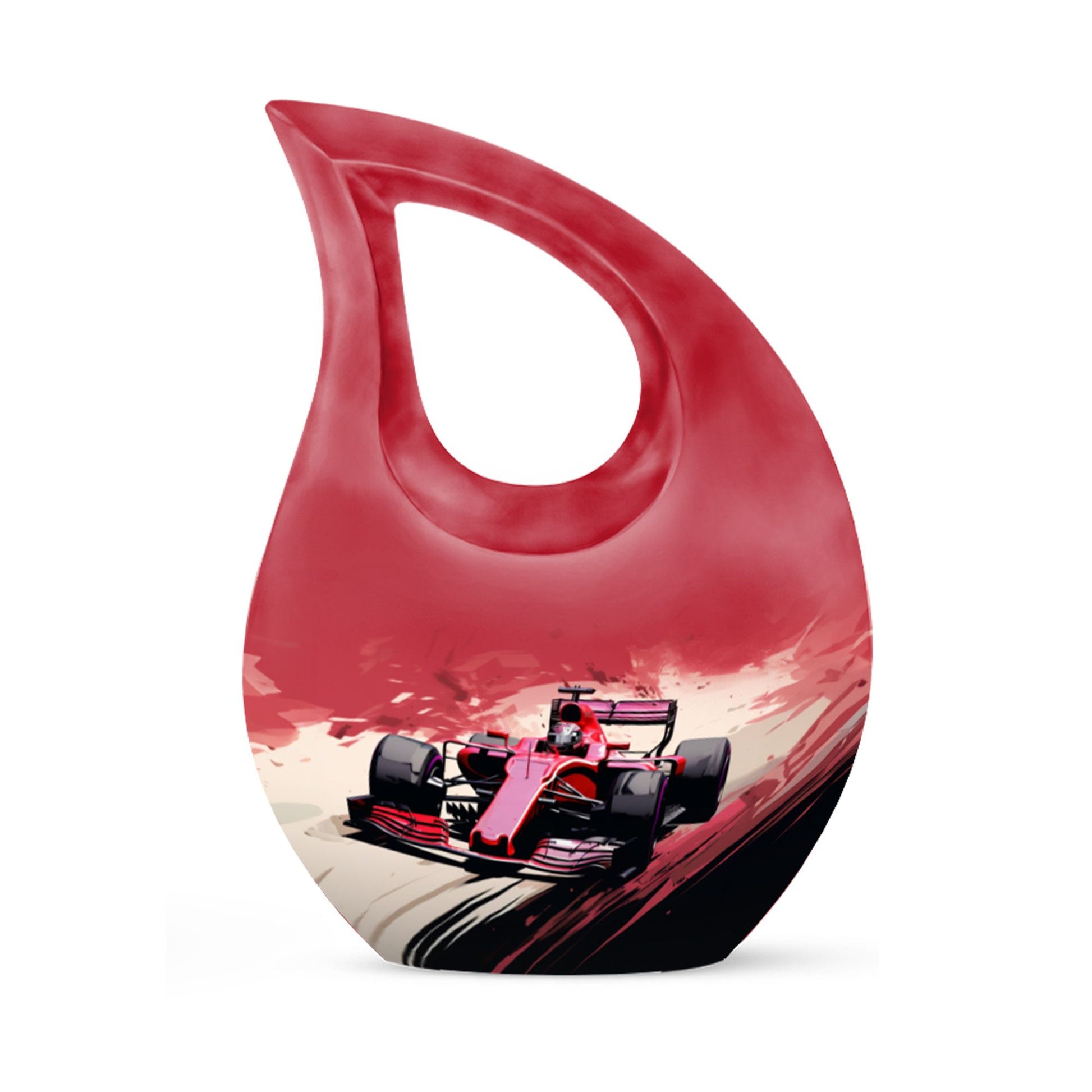 Car Race themed Memorial Urn