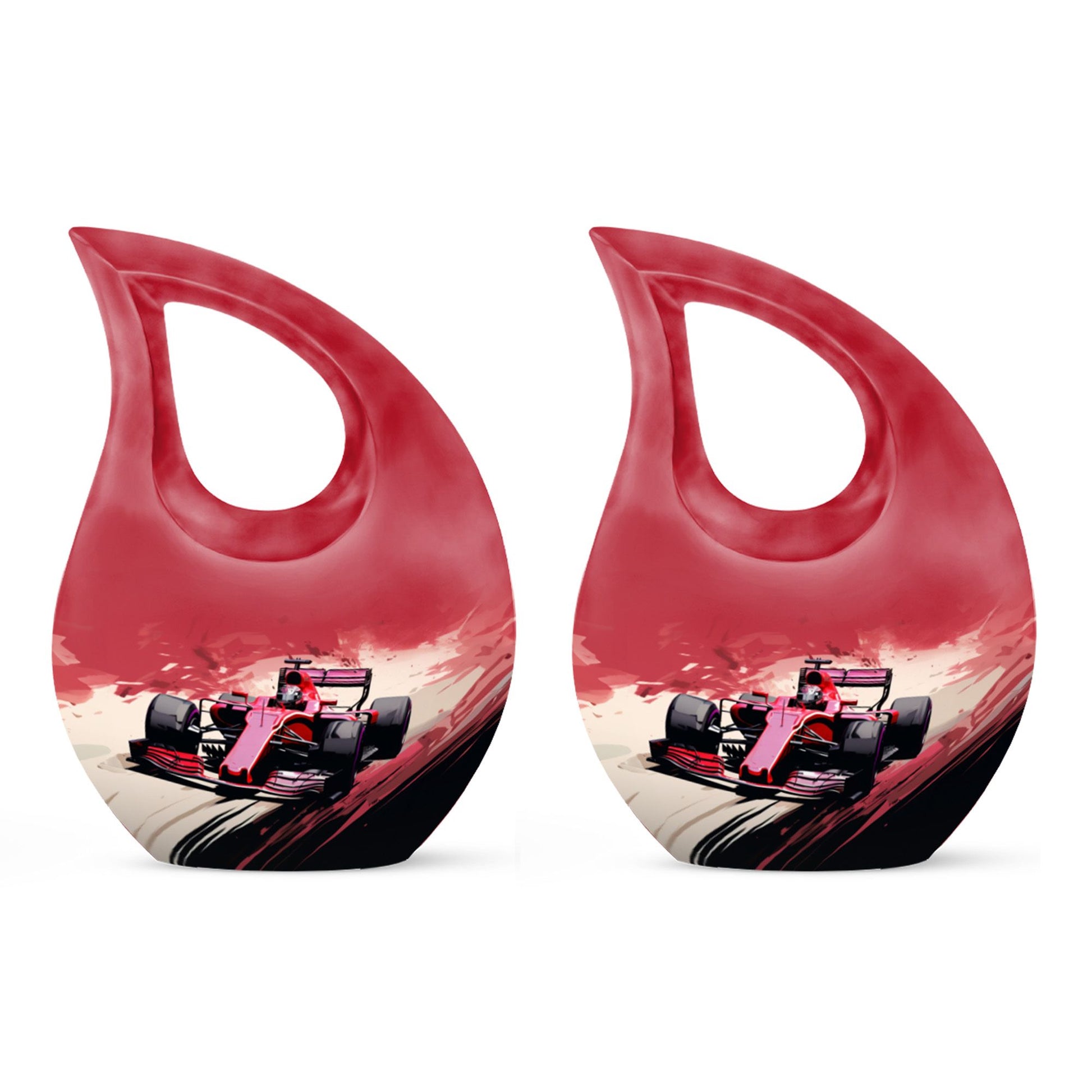 Car Race themed Memorial Urn