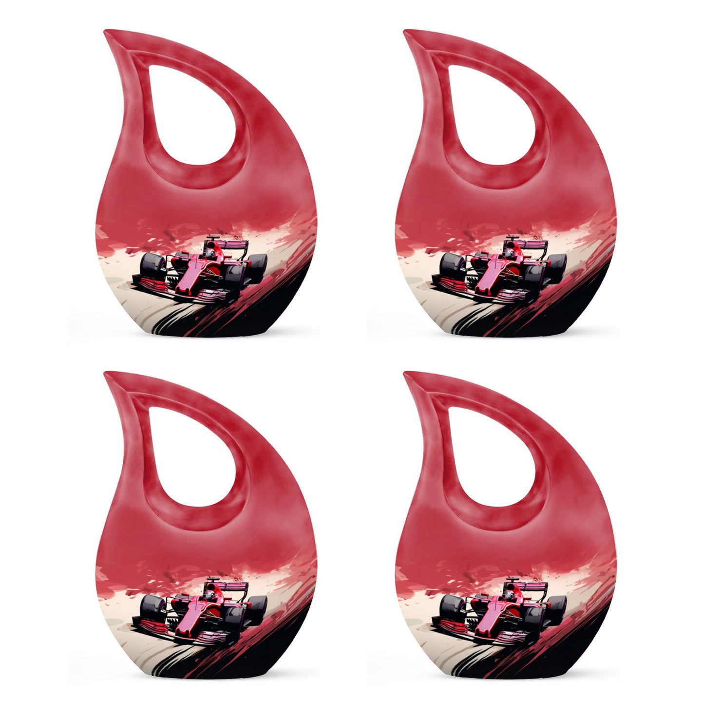 Car Race themed Memorial Urn