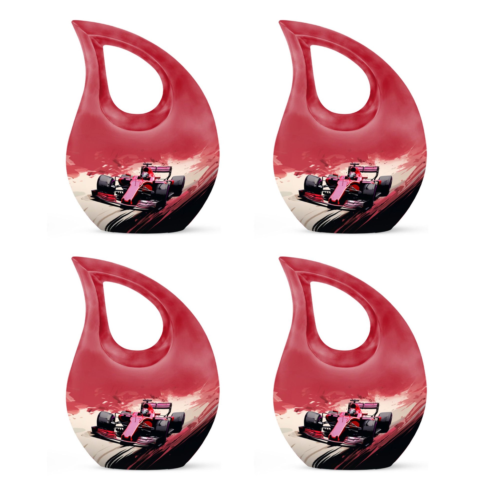 Car Race themed Memorial Urn
