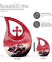 Car Race themed Memorial Urn