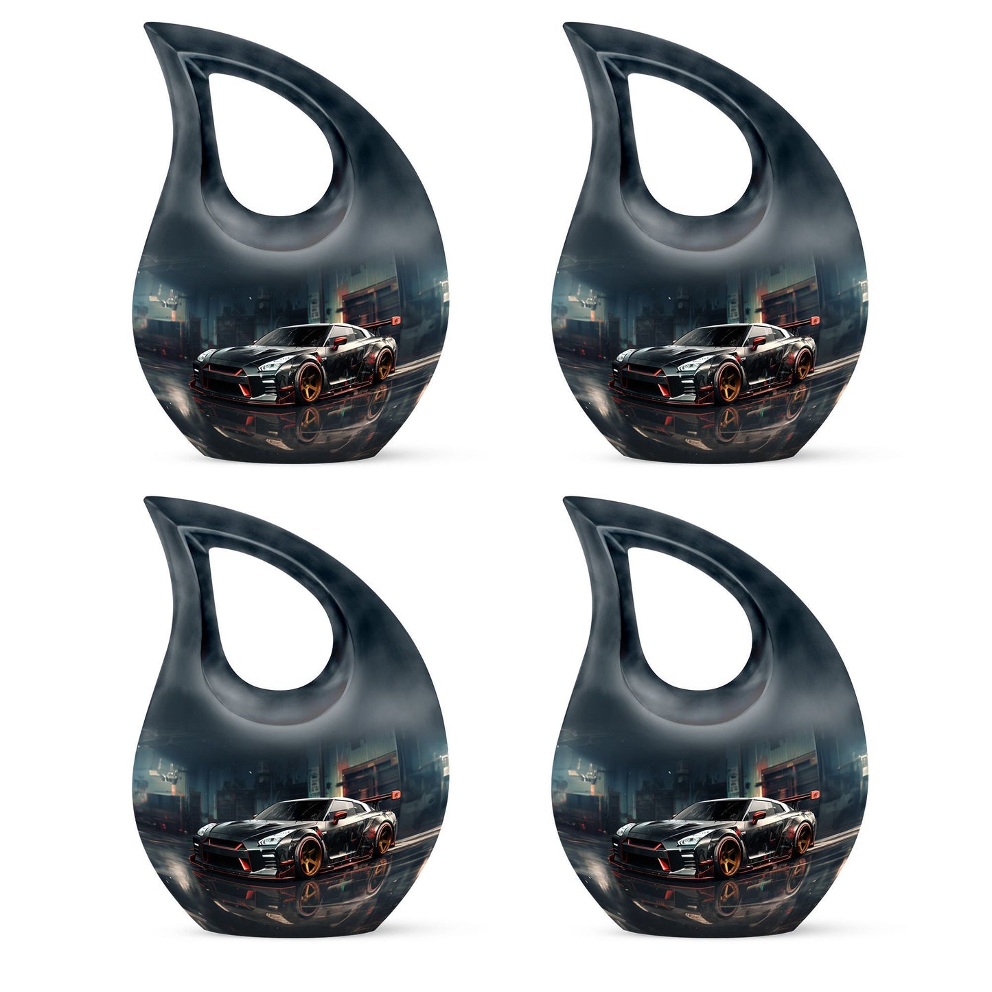 Car Race Theme Urn