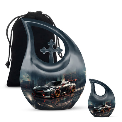 Car Race Theme Urn