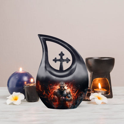 Sports themed Mini Urn for Ashes
