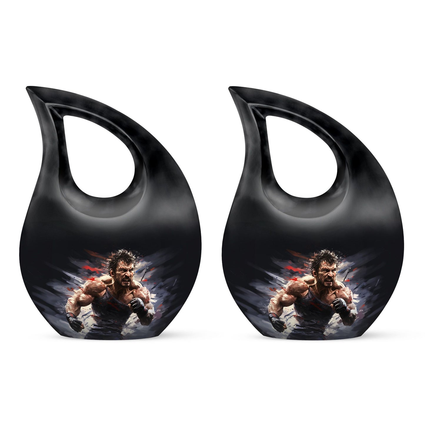 Sports-themed urn for two adults