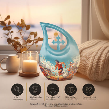 Sports themed Memorial Urn