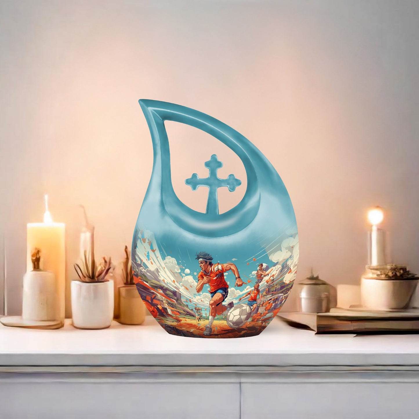 Sports themed Memorial Urn