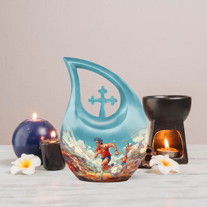 Sports themed Memorial Urn