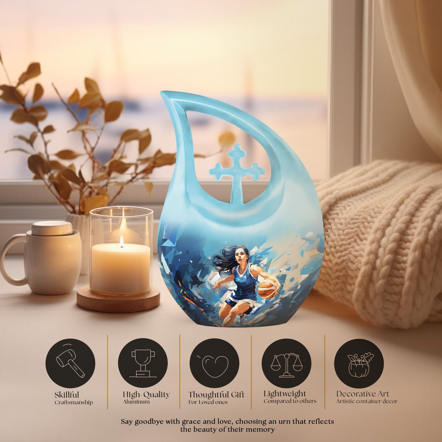Sports-themed Urn for Human Ashes