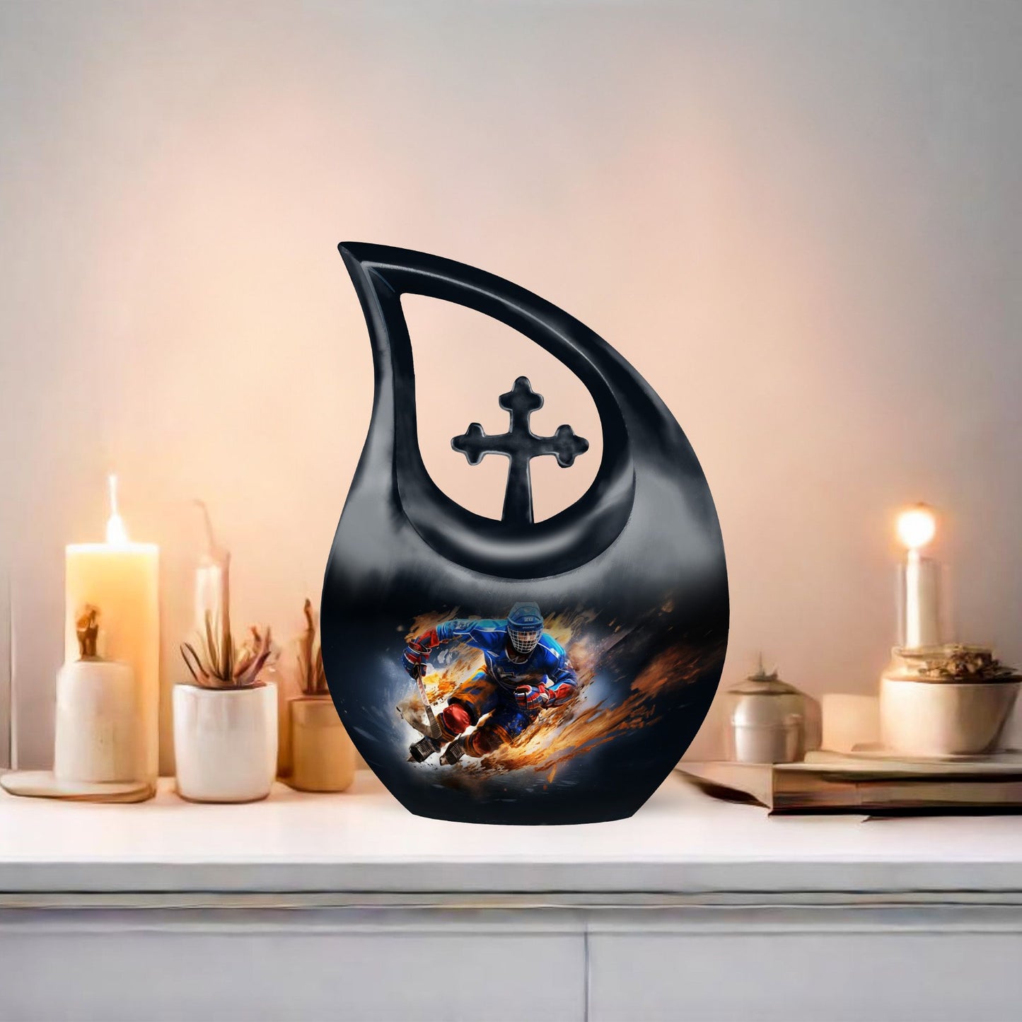 Unique 10-inch sports urn