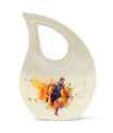 10-inch sports-themed cross drop urn,
