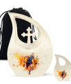 10-inch sports-themed cross drop urn,