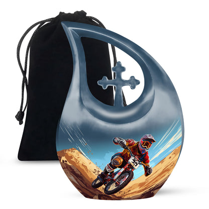 10-inch Motocross Race Urn,