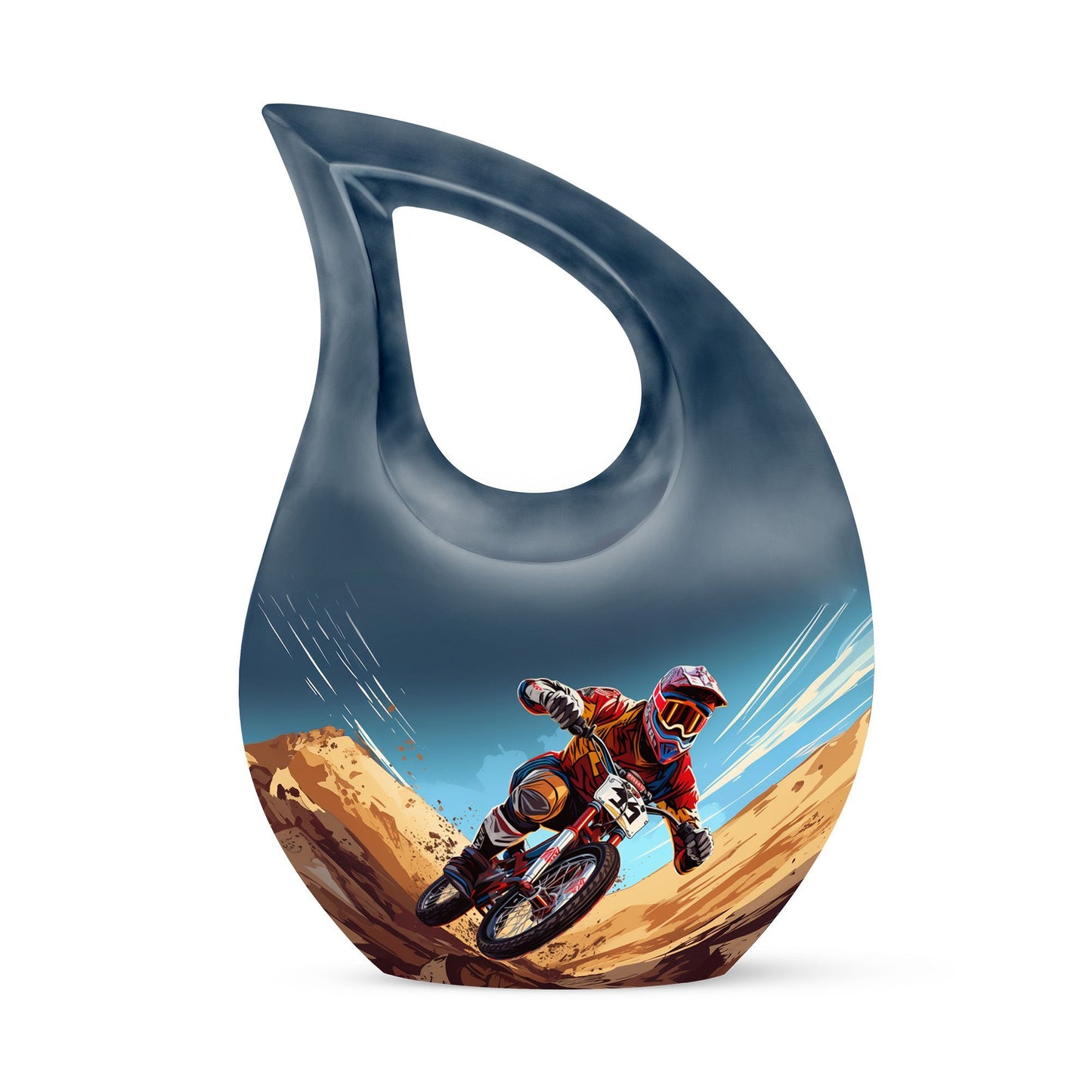 10-inch Motocross Race Urn,