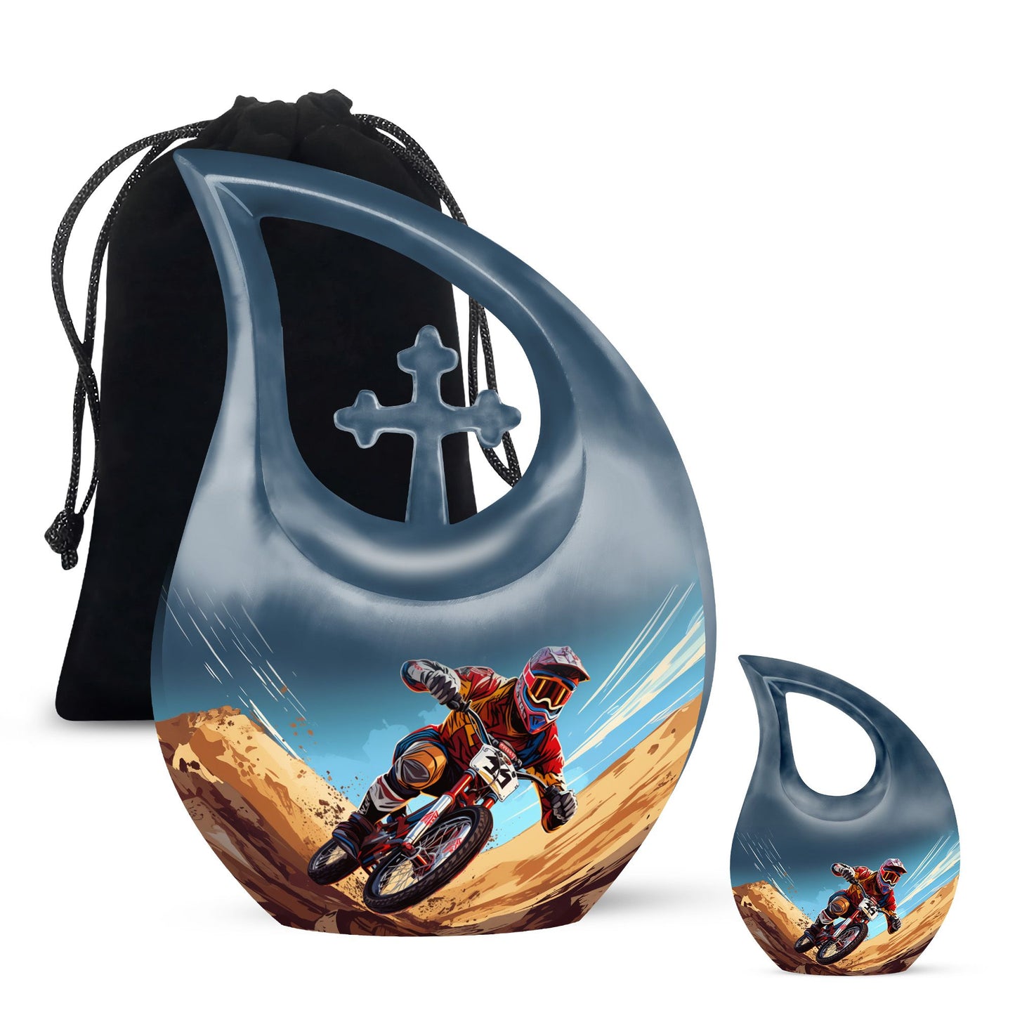 10-inch Motocross Race Urn,