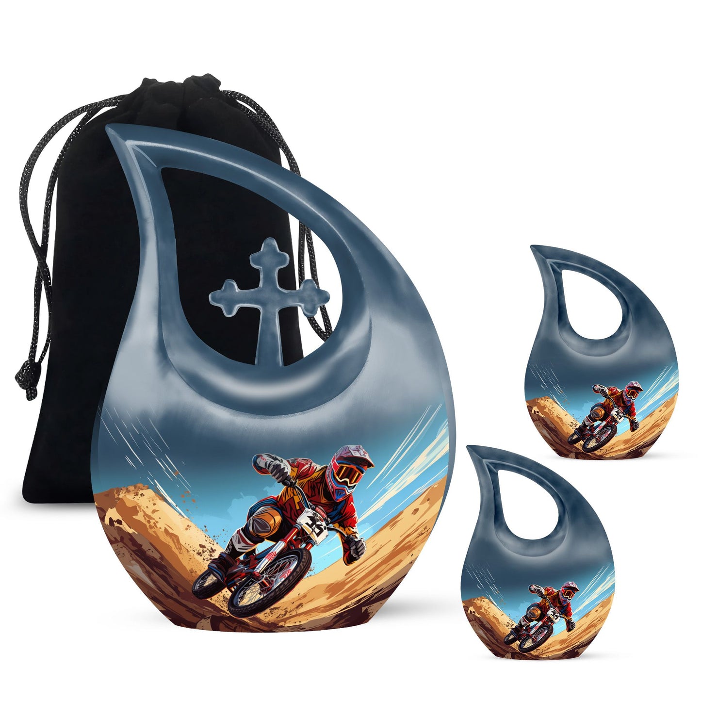 10-inch Motocross Race Urn,