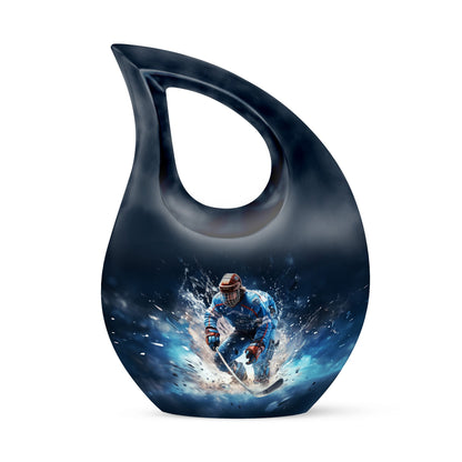  hockey-themed urn 