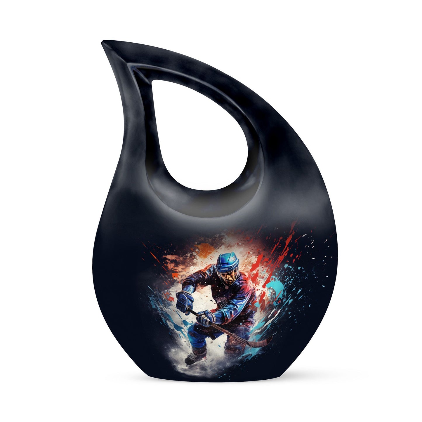 10-inch Purple Hockey Urn 