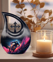 Motocross Race Aluminium Miniature Urn 