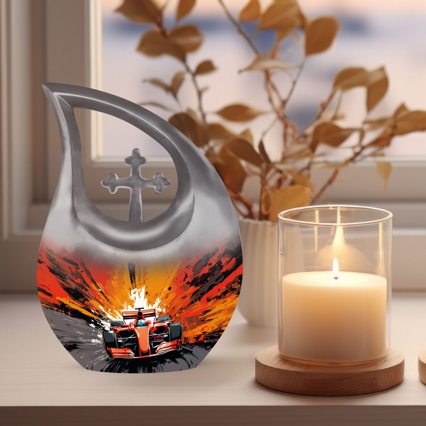 10 inch Speeding Formula Fury Memorial Urn 