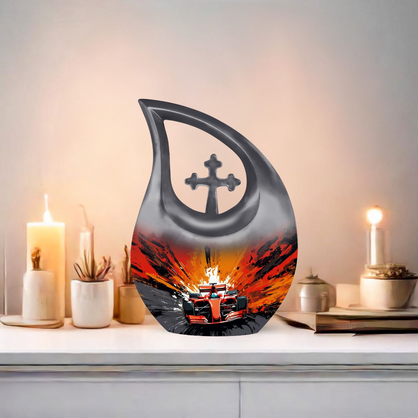 10 inch Speeding Formula Fury Memorial Urn 