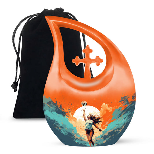 Sundown Spike Urn, a 10-inch aluminium urn 