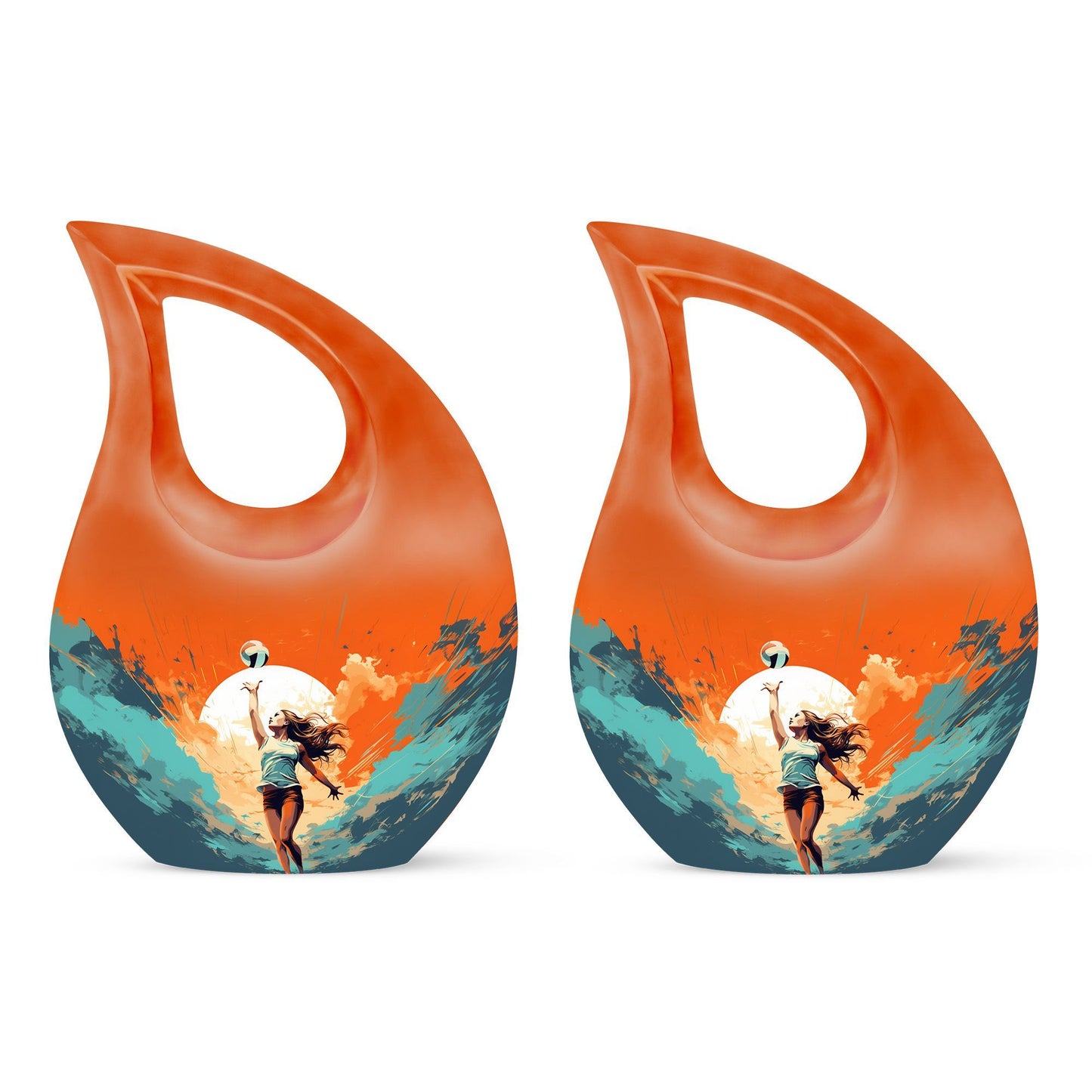 Sundown Spike Urn, a 10-inch aluminium urn 