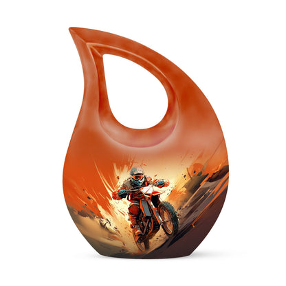 10 Inch Motocross Rush Urn 