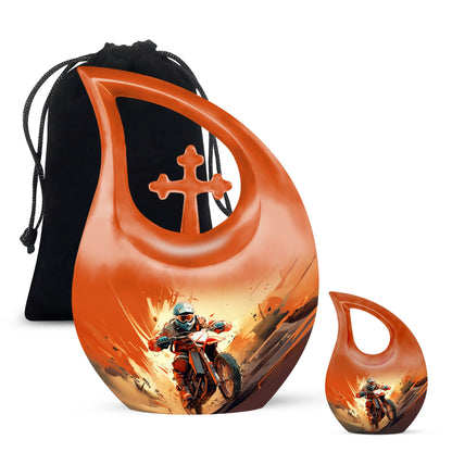 10 Inch Motocross Rush Urn 