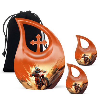 10 Inch Motocross Rush Urn 