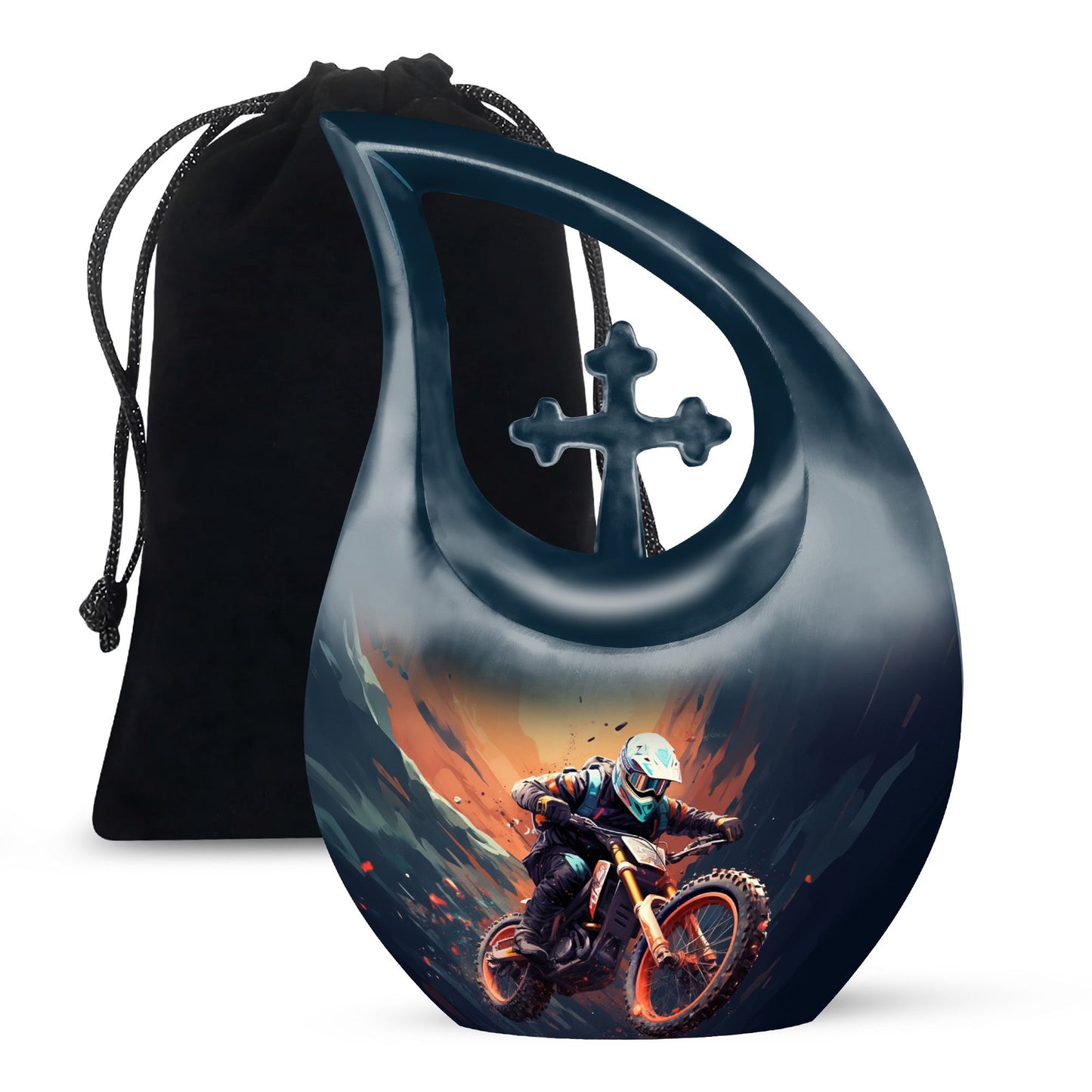 10 inch Motocross Challenge Urn
