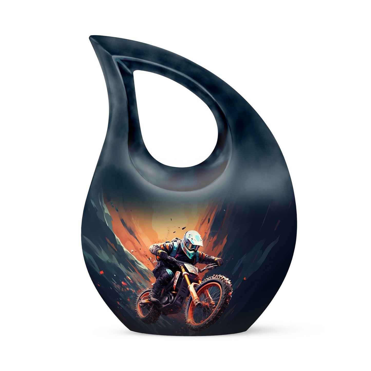 10 inch Motocross Challenge Urn