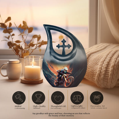 10 inch Motocross Challenge Urn