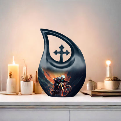 10 inch Motocross Challenge Urn