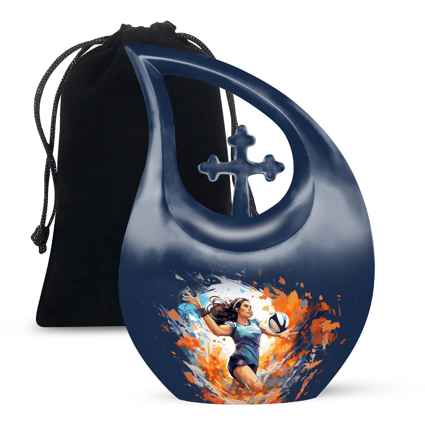 10-inch Volleyball Energy Urn,