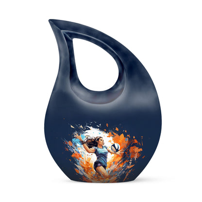 10-inch Volleyball Energy Urn,
