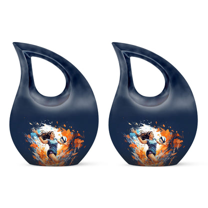 10-inch Volleyball Energy Urn,