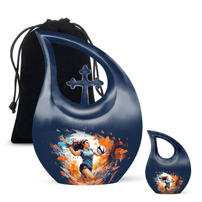 10-inch Volleyball Energy Urn,