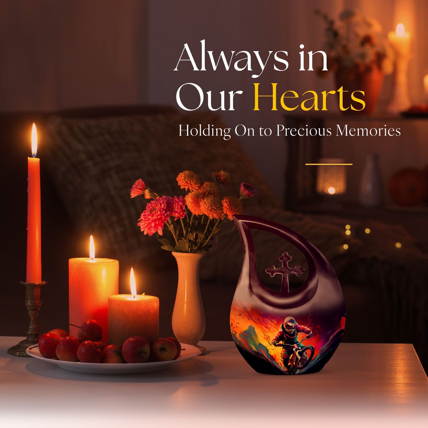 10-Inch Neon Blaze Ride Urn 