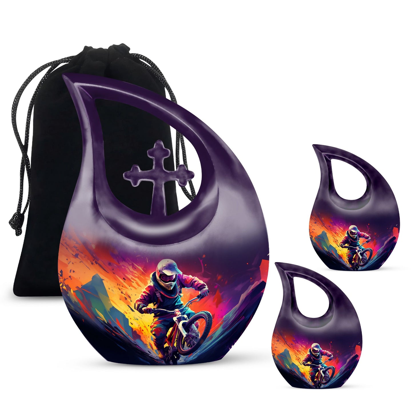 10-Inch Neon Blaze Ride Urn 